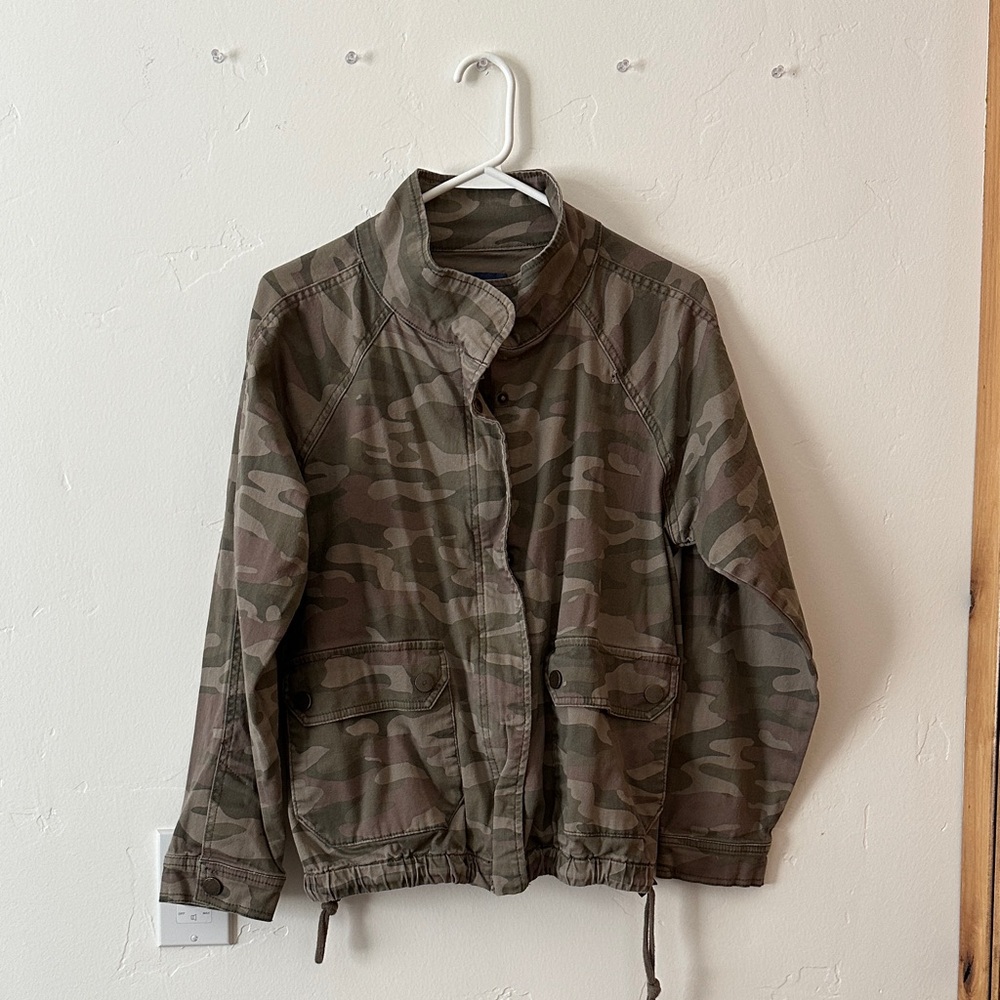 Democracy Distressed Camouflage Jacket
